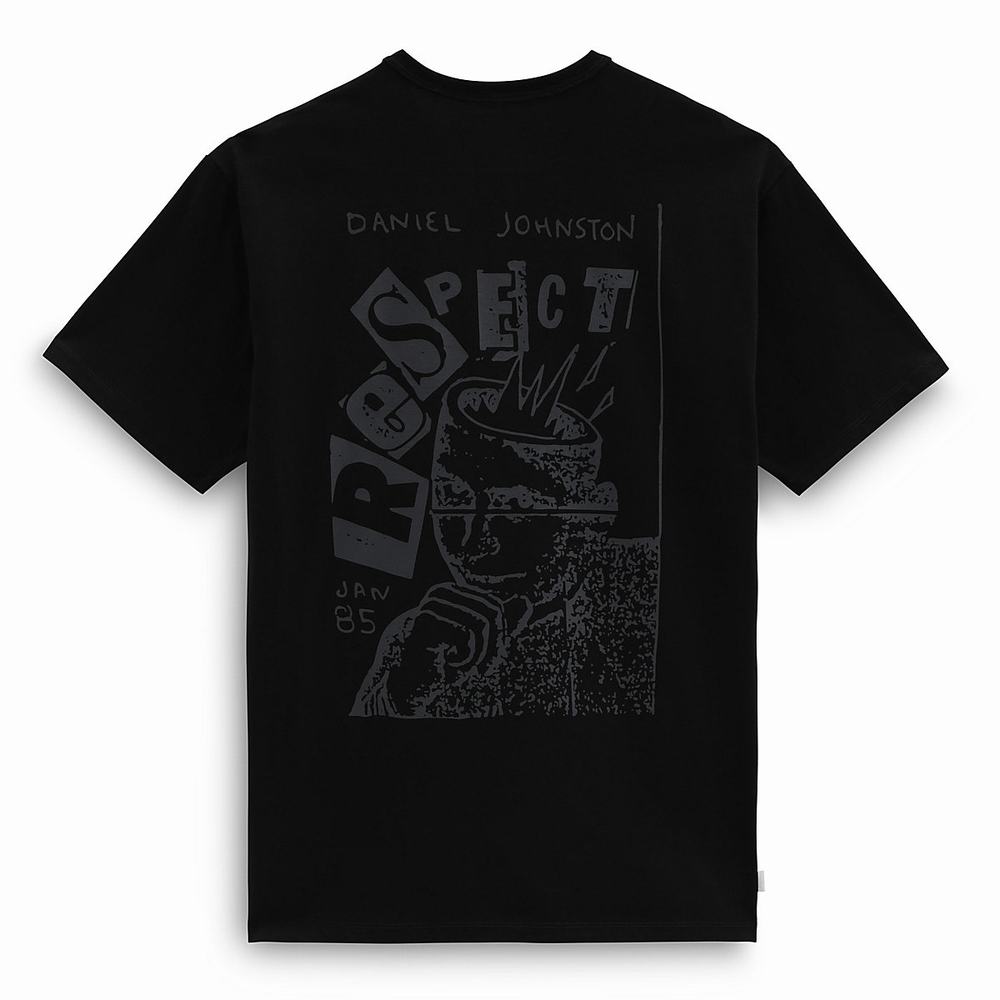 Men's Vans X Daniel Johnston Respect OTW T Shirts Black | USA20485