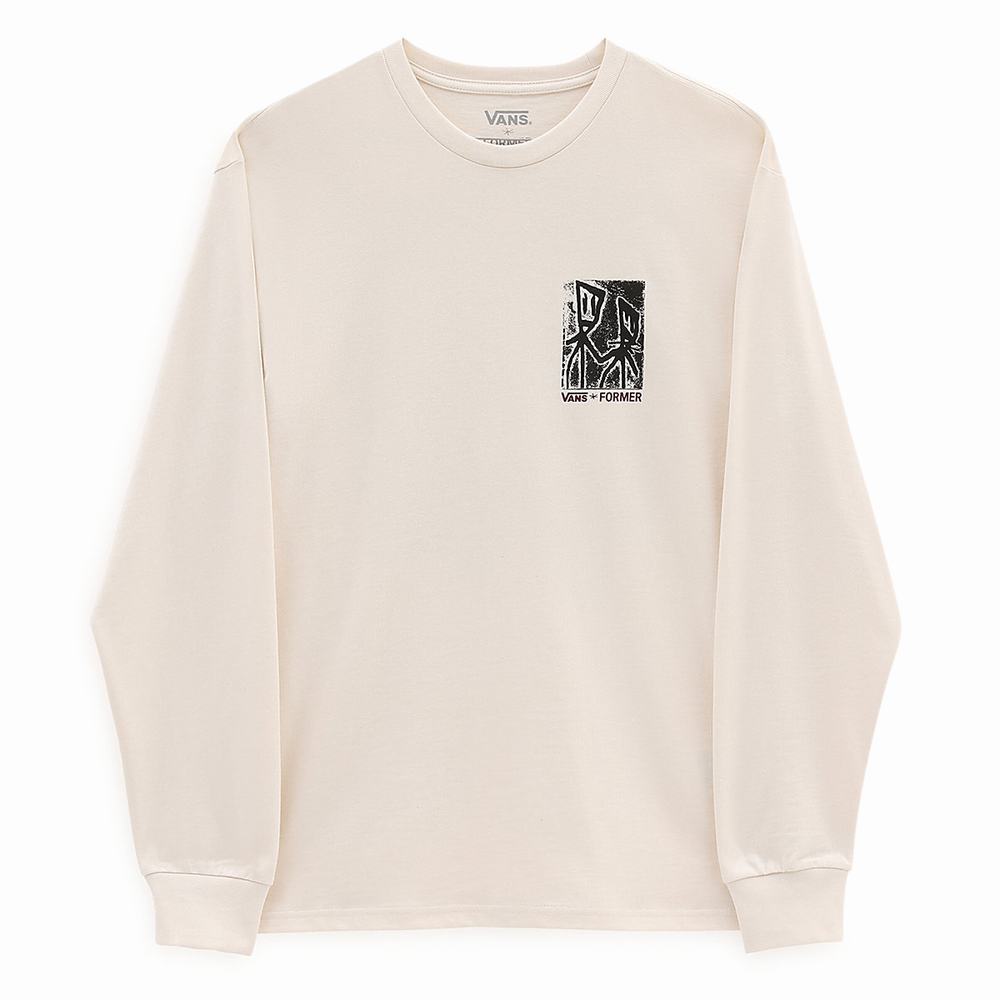 Men's Vans X Former Long Sleeve T Shirts White | USA10694