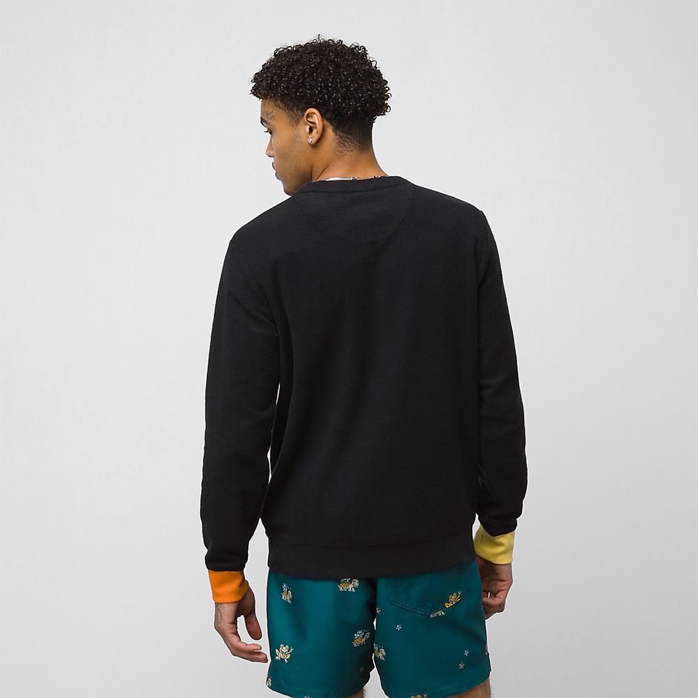 Men's Vans X Juju SC Crew Sweatshirts Black | USA24063