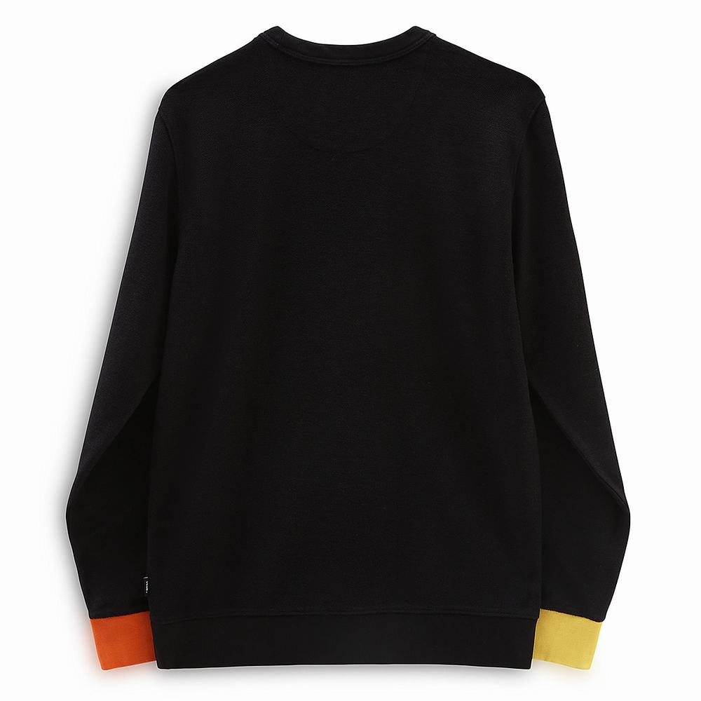 Men's Vans X Juju SC Crew Sweatshirts Black | USA24063