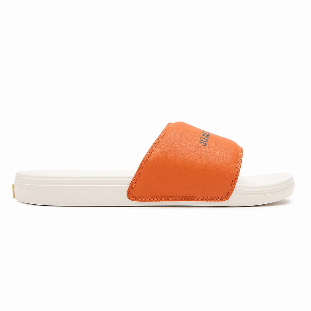 Men's Vans X Juju SC La Costa Slides White | USA25087