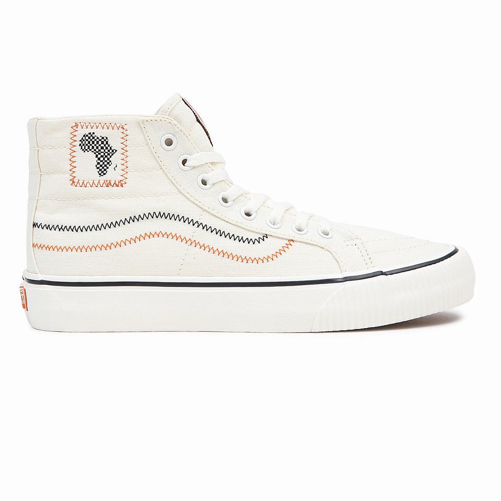 Men's Vans X Juju SC Sk8-Hi 38 Decon Vr3 SF Sneakers White | USA90674