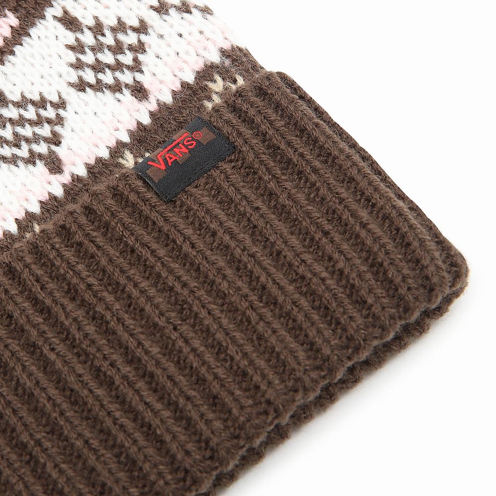 Men's Vans X Justin Henry Beanie Brown | USA42586