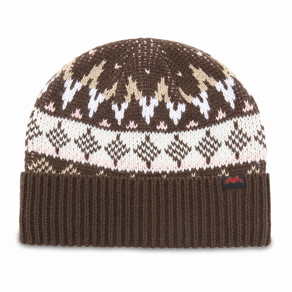 Men\'s Vans X Justin Henry Beanie Brown | USA42586