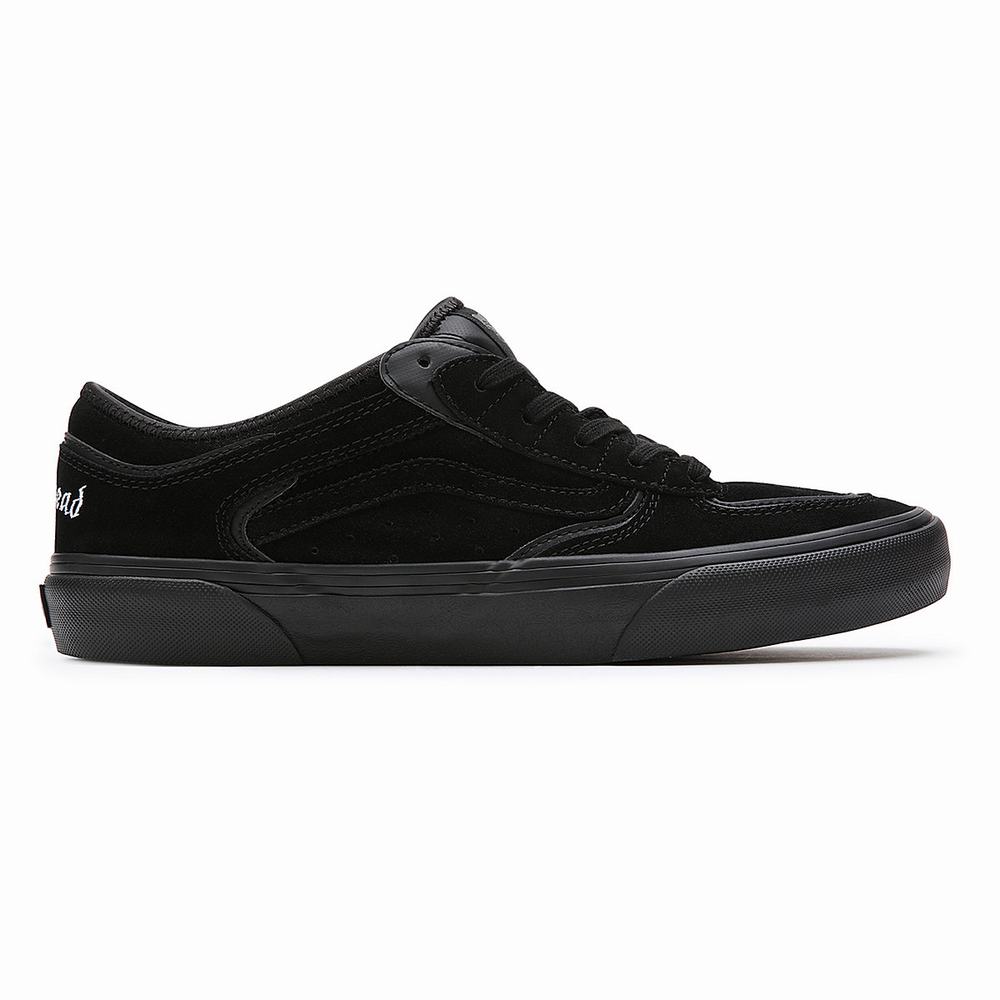 Men's Vans X Motorhead Rowley Sneakers Black | USA73214