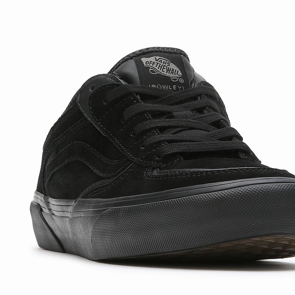 Men's Vans X Motorhead Rowley Sneakers Black | USA73214