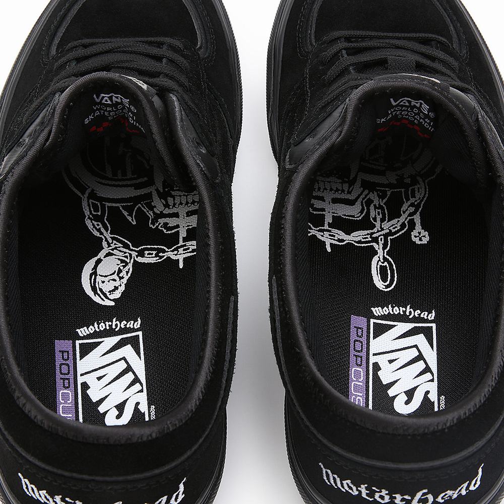 Men's Vans X Motorhead Rowley Sneakers Black | USA73214