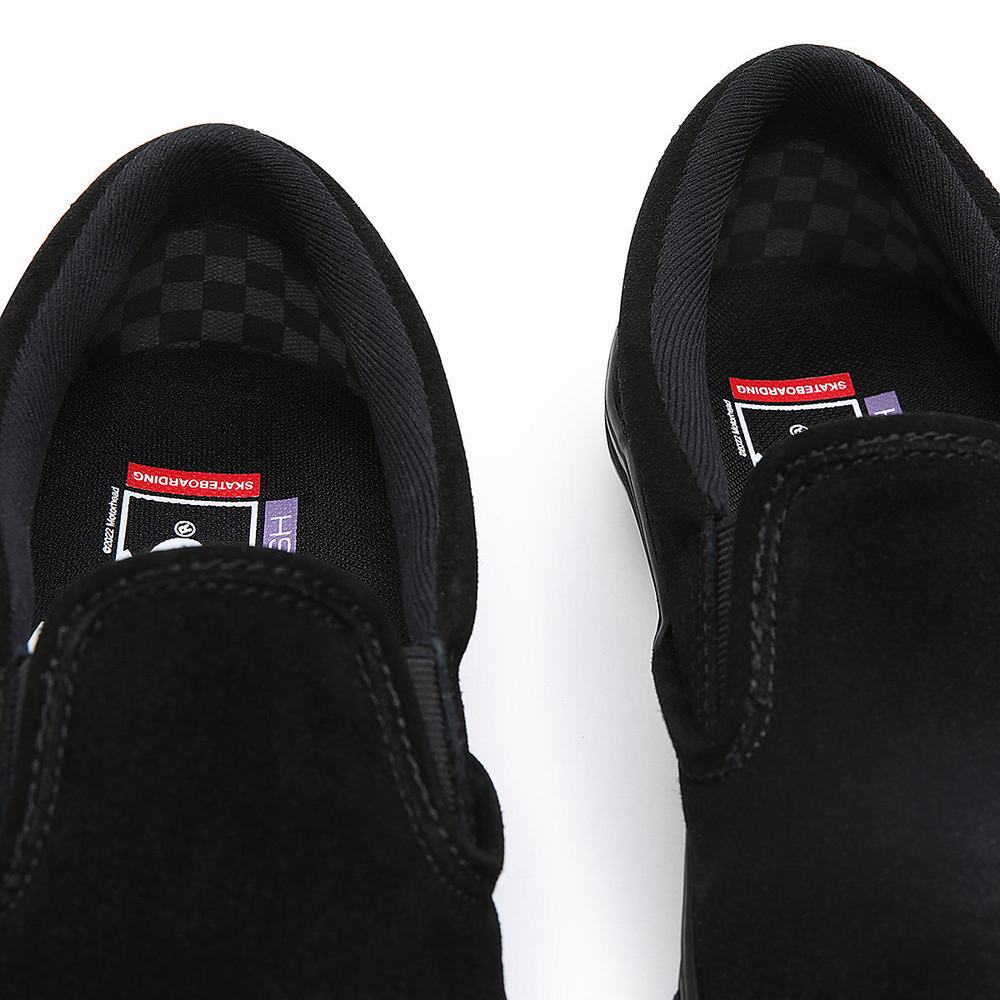 Men's Vans X Motorhead Skate Slip On Slip On Shoes Black | USA16398