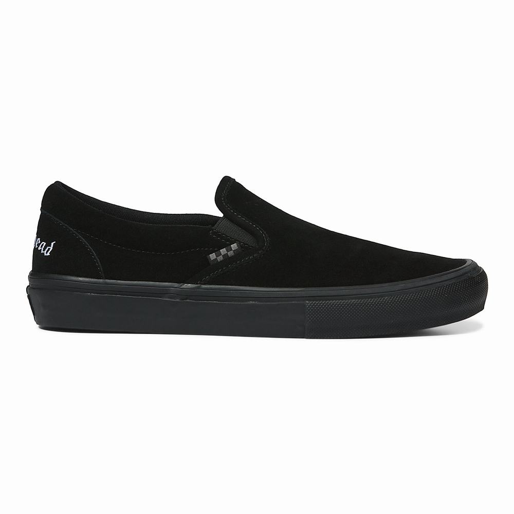 Men's Vans X Motorhead Skate Slip On Slip On Shoes Black | USA16398