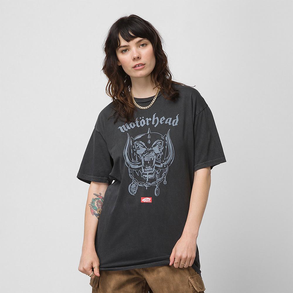 Men's Vans X Motorhead Warpig T Shirts Black | USA94173