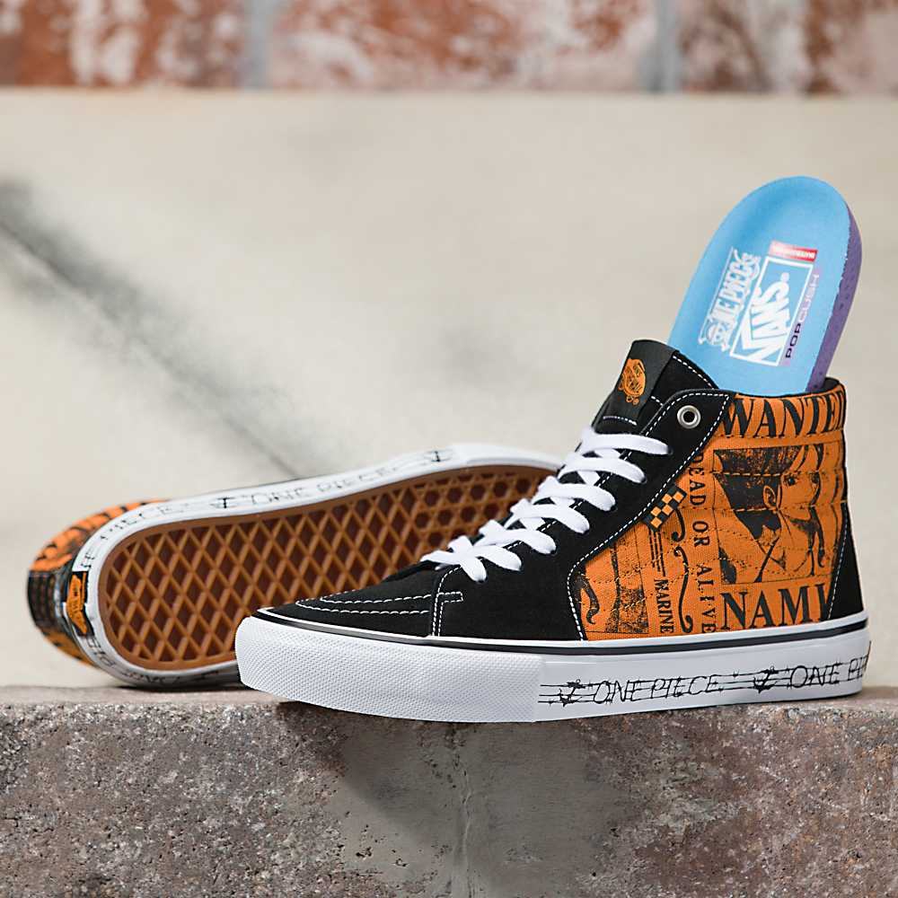 Men\'s Vans X One Piece Skate Old Skool Skate Shoes Orange | USA57098