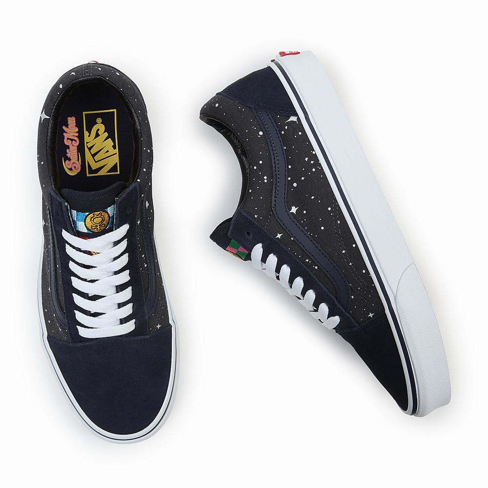 Men's Vans X Pretty Guardian Sailor Moon Old Skool Sneakers Black | USA31429