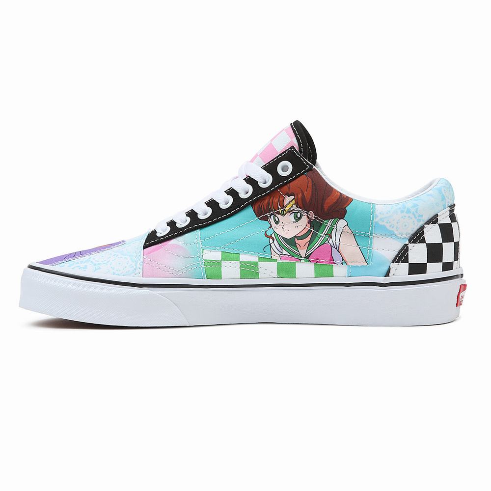 Men's Vans X Pretty Guardian Sailor Moon Old Skool Patchwork Sneakers Multicolor | USA43605