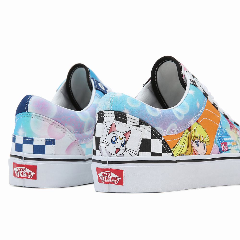 Men's Vans X Pretty Guardian Sailor Moon Old Skool Patchwork Sneakers Multicolor | USA43605