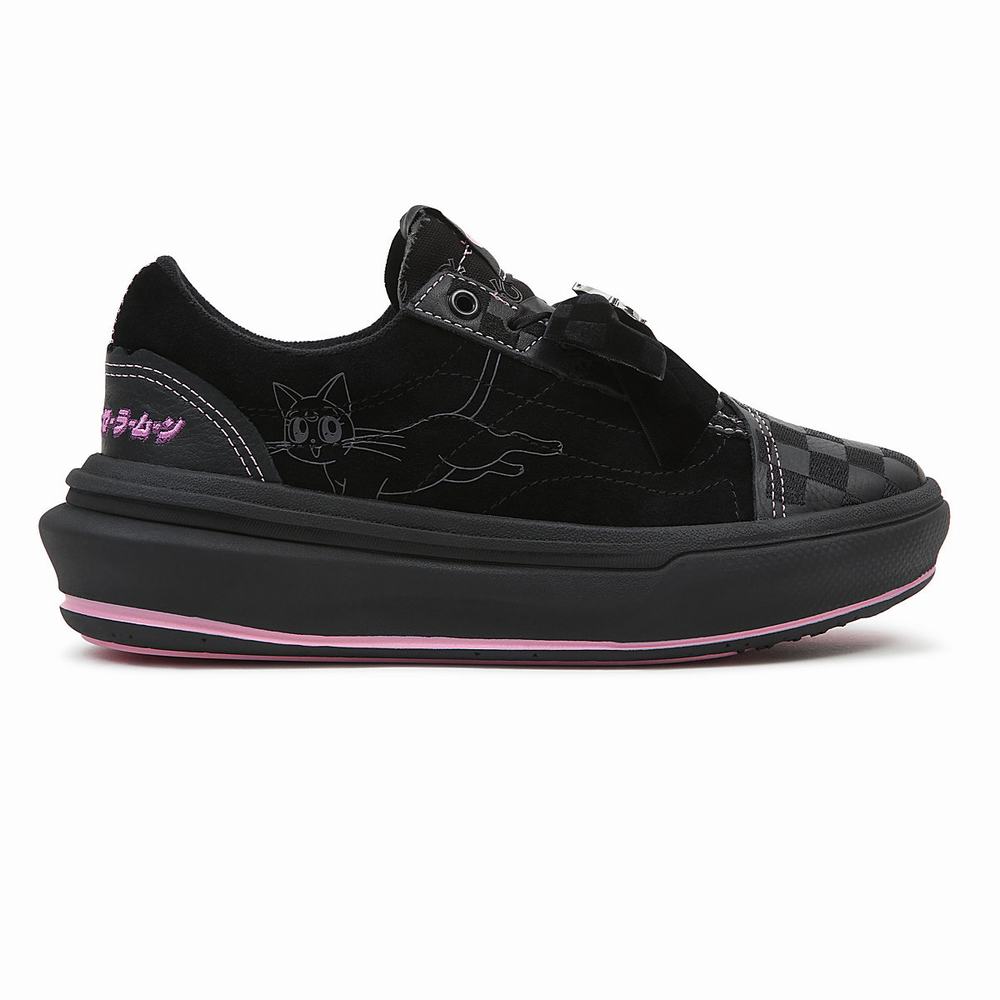 Men's Vans X Pretty Guardian Sailor Moon Old Skool Overt CC Sneakers Black | USA98531