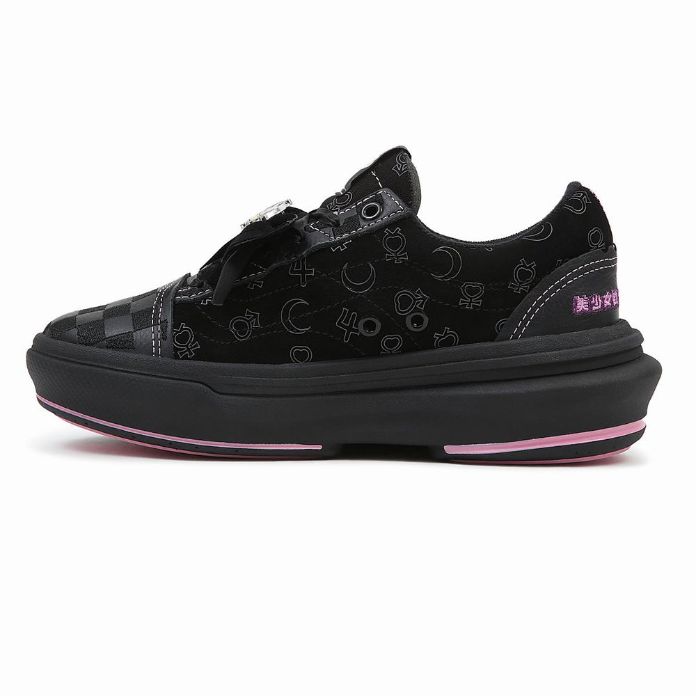 Men's Vans X Pretty Guardian Sailor Moon Old Skool Overt CC Sneakers Black | USA98531