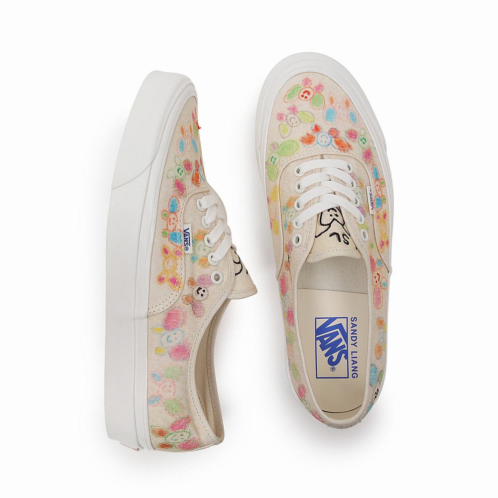 Men's Vans X Sandy Liang Authentic 44 DX Sneakers Multicolor / Beige | USA78419