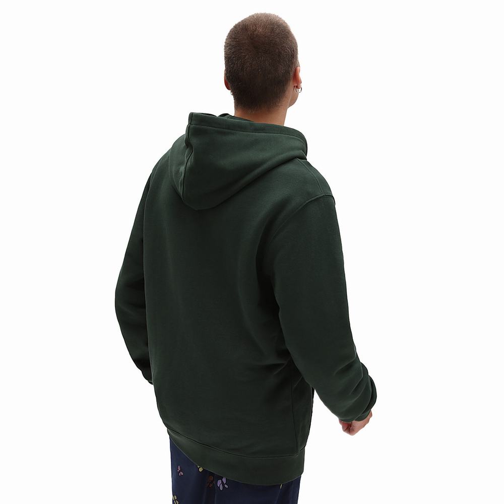 Men's Vans X Sandy Liang Fleece Pullover Green | USA02635