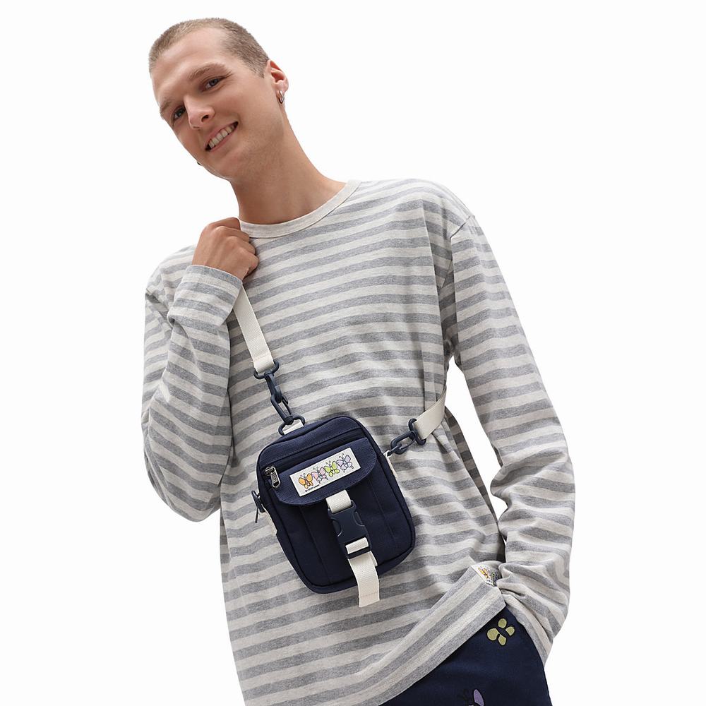 Men's Vans X Sandy Liang Shoulder Bags Blue | USA46783