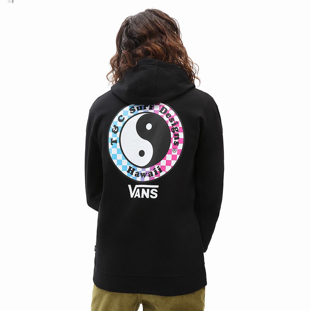 Men\'s Vans X T&C Hoodie Black | USA89624