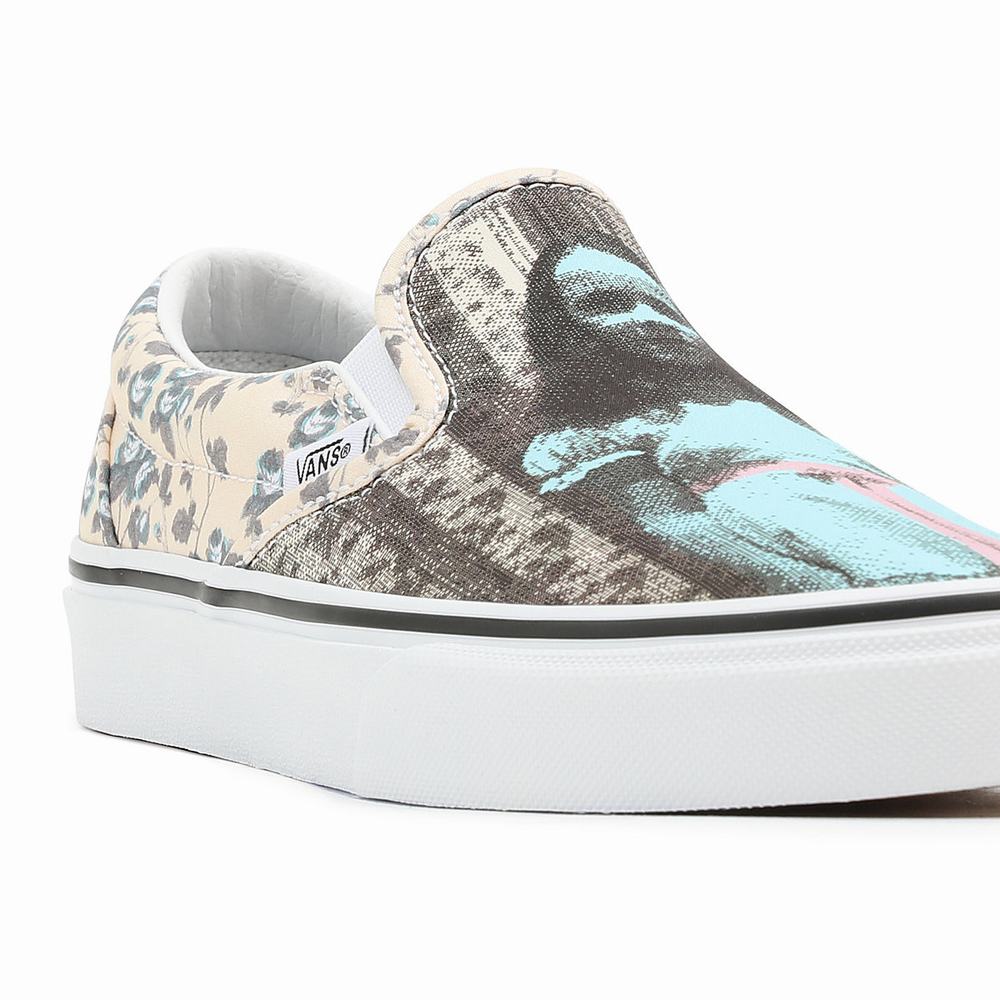 Men's Vans X The Shining Classic Slip On Shoes Blue | USA70821