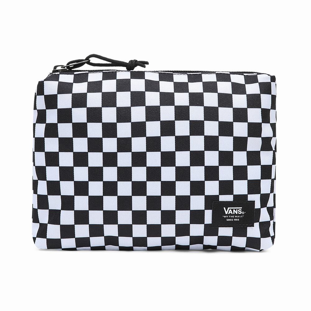 Men\'s Vans Zip Pouch Bags White | USA43092