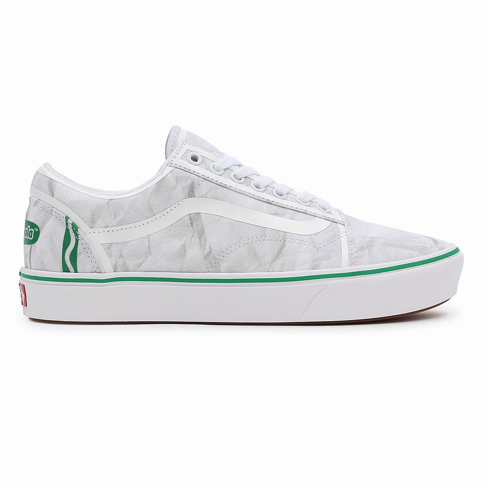 Men's Vans x Crayola ComfyCush Old Skool Sneakers White | USA89012