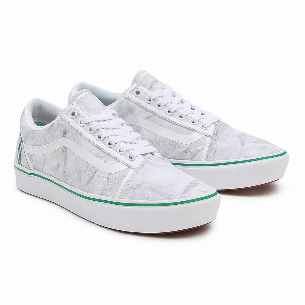 Men\'s Vans x Crayola ComfyCush Old Skool Sneakers White | USA89012