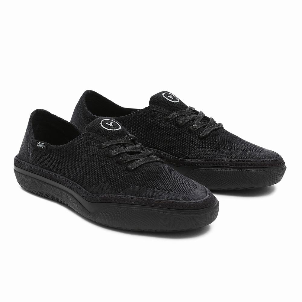 Men\'s Vans x Curren x Knost Circle Vee Sneakers Black | USA09731