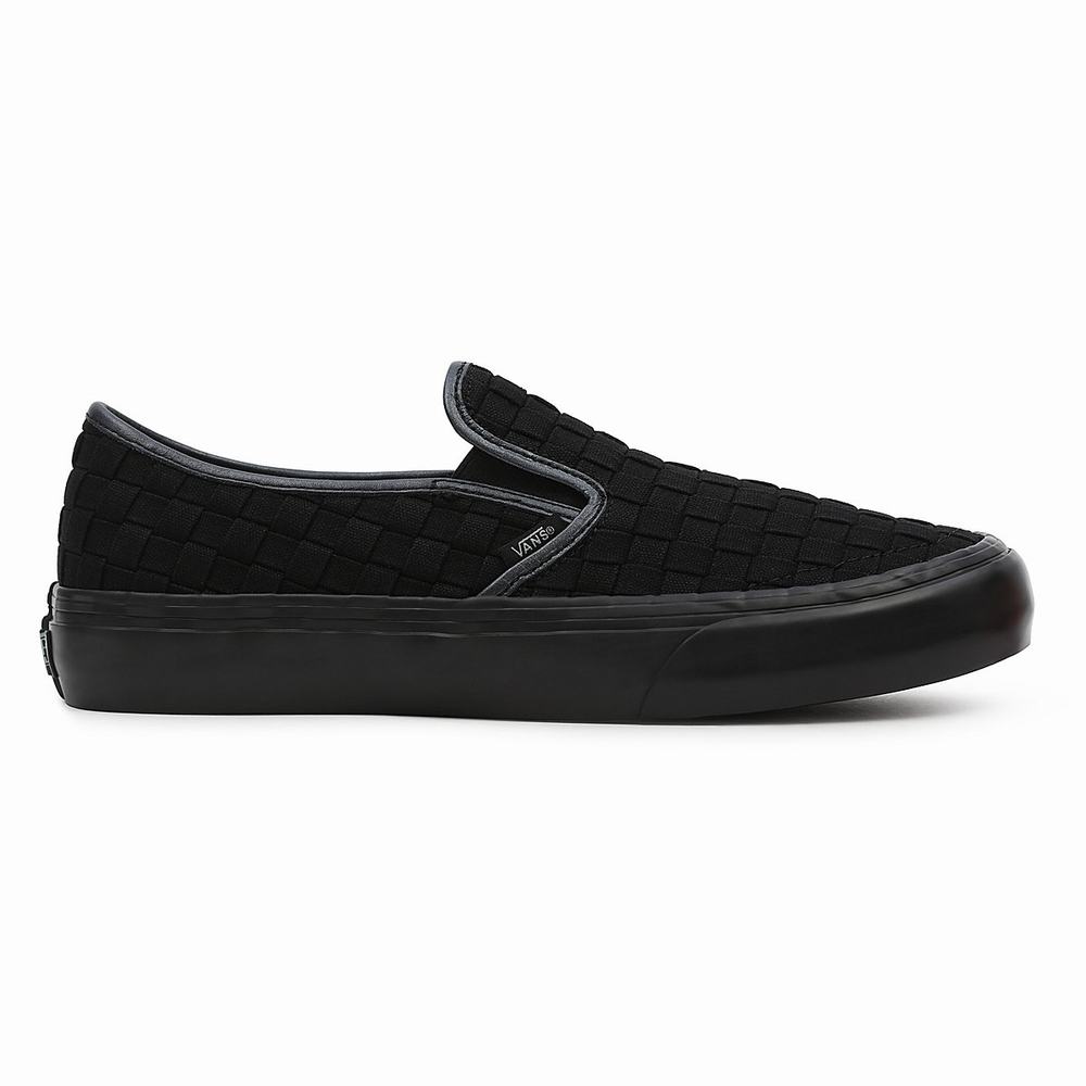 Men's Vans x Curren x Knost Slip-On SF Slip On Shoes Black | USA34925