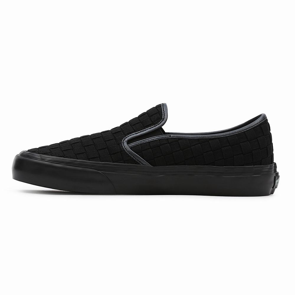 Men's Vans x Curren x Knost Slip-On SF Slip On Shoes Black | USA34925