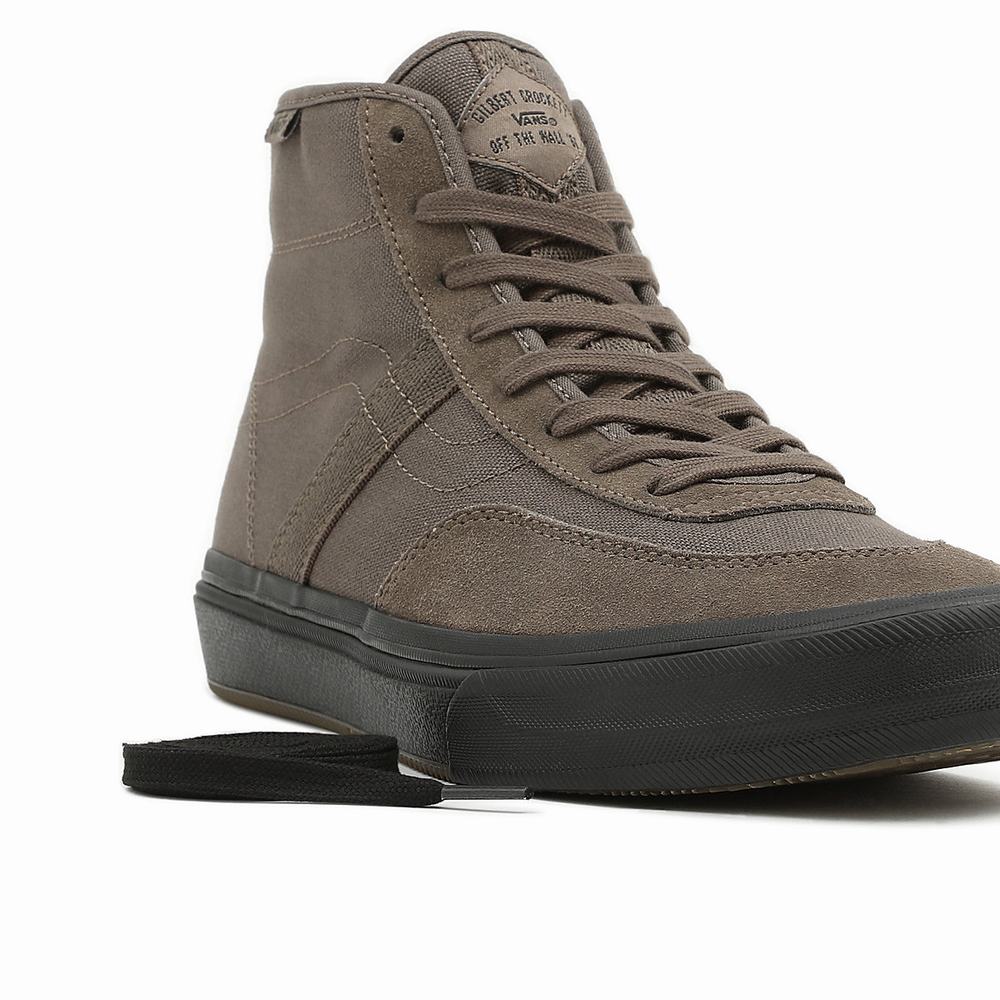 Men's Vans x Gilbert Crockett High Sneakers Grey | USA48176