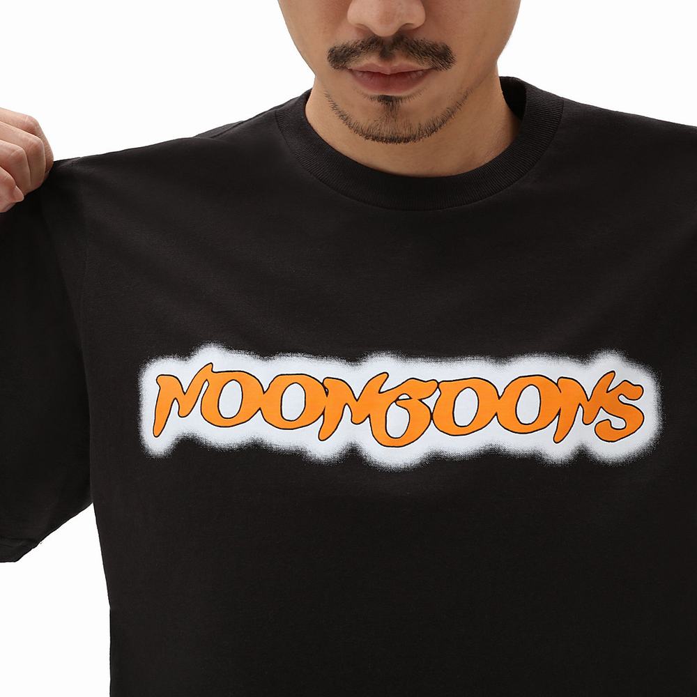 Men's Vans x Noon Goons Glow logo T Shirts Black | USA15249