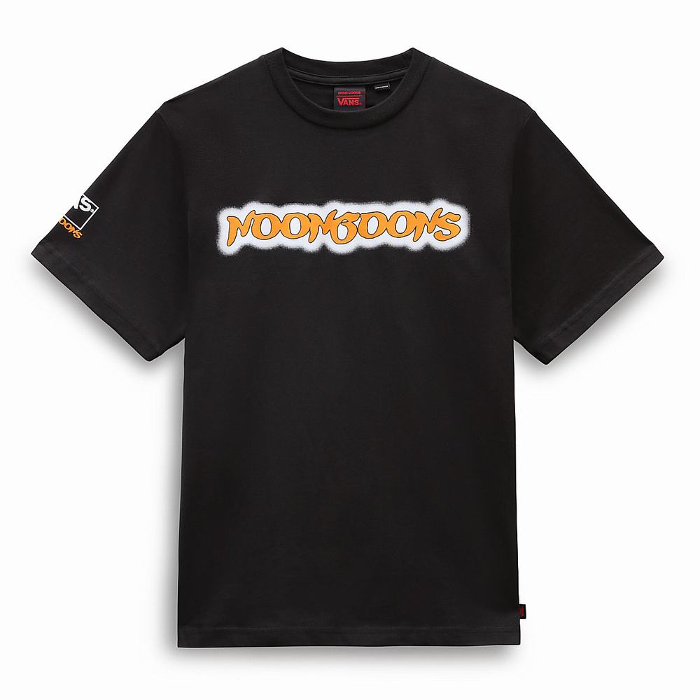 Men's Vans x Noon Goons Glow logo T Shirts Black | USA15249