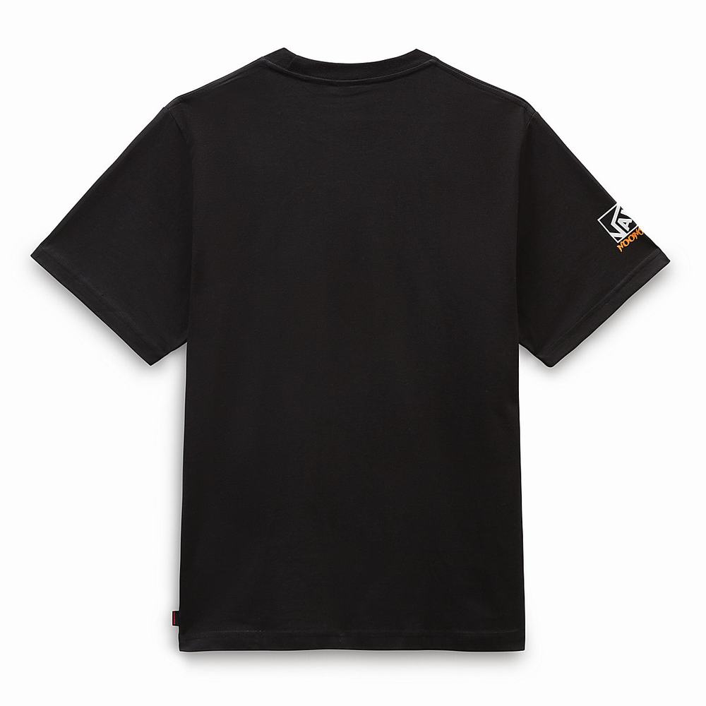 Men's Vans x Noon Goons Glow logo T Shirts Black | USA15249