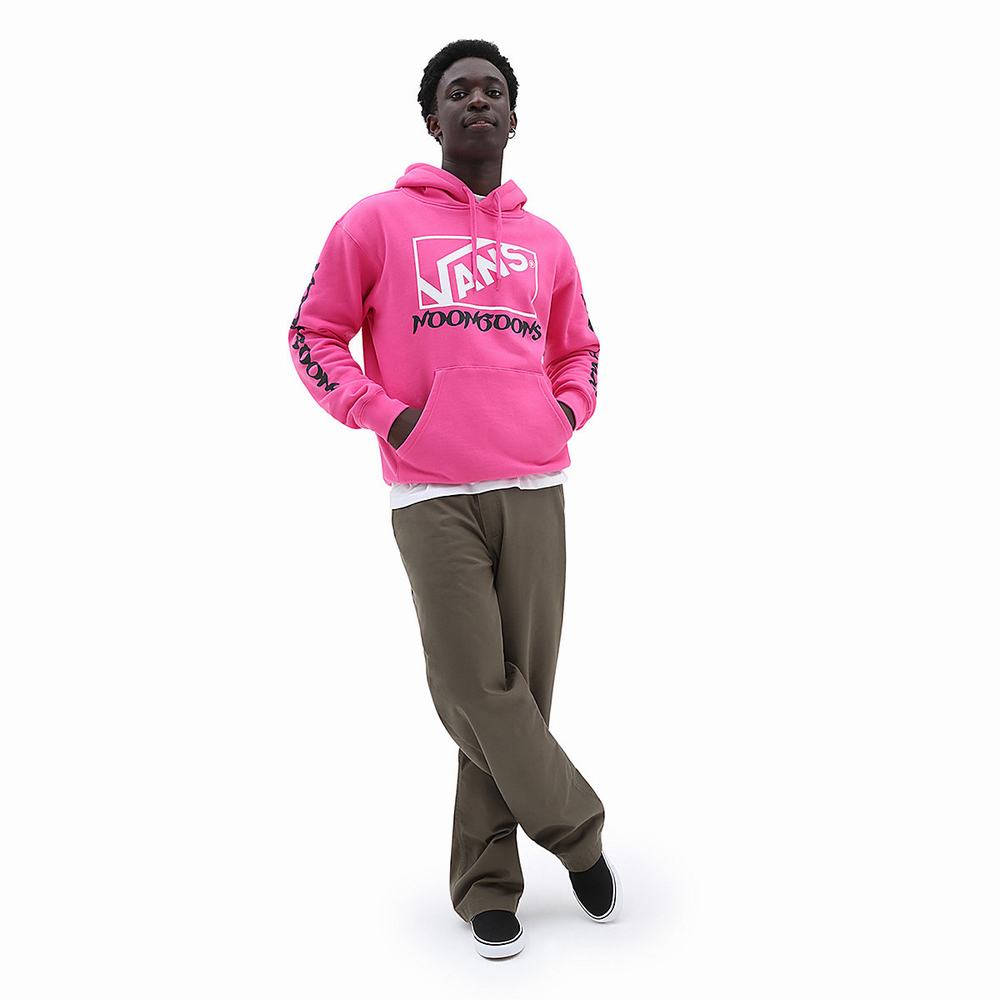 Men's Vans x Noon Goons Volume Logo Hoodie Pink | USA75609