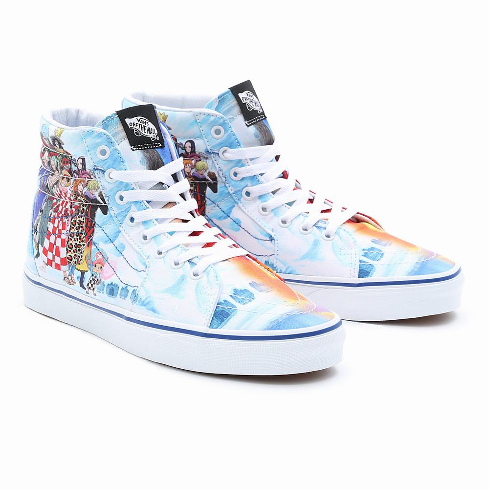 Men\'s Vans x One Piece Sk8-Hi Sneakers Multicolor | USA79468