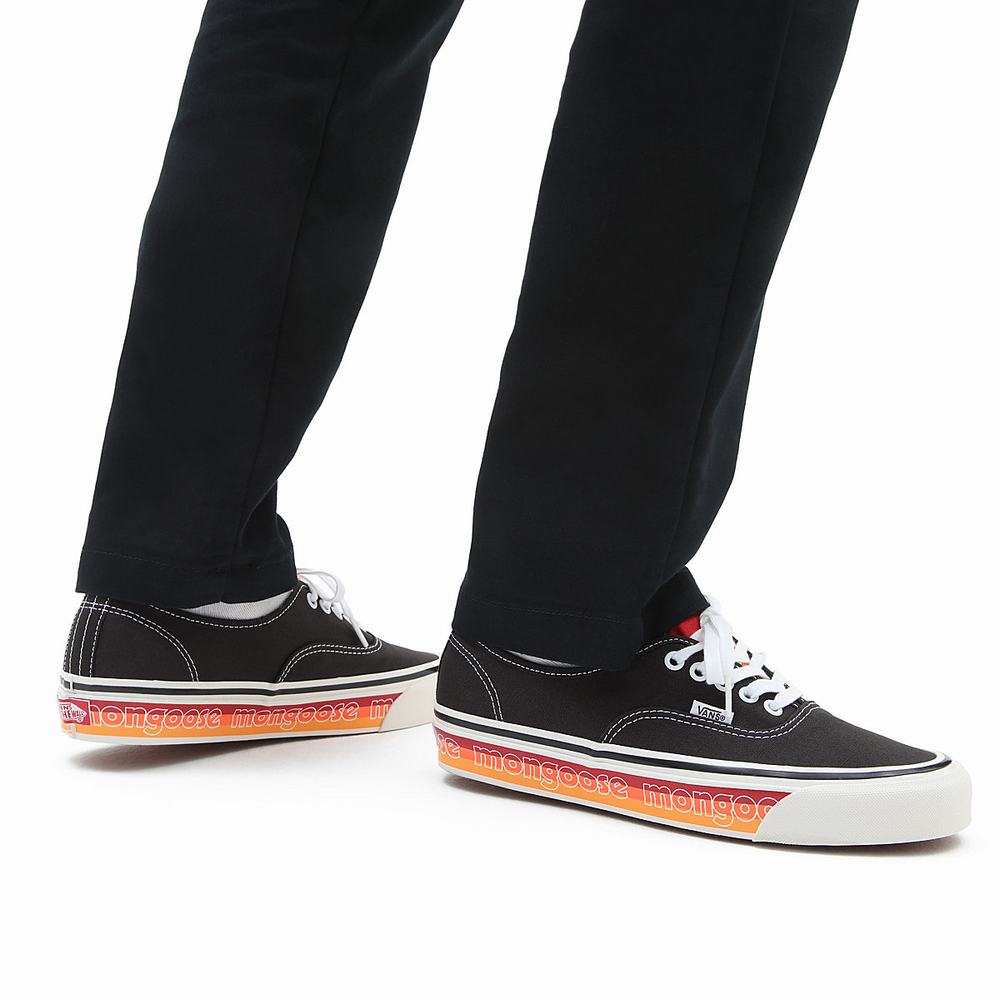 Men's Vans x Our Legends (Mongoose) Authentic 44 DX Sneakers Black / Orange | USA67983