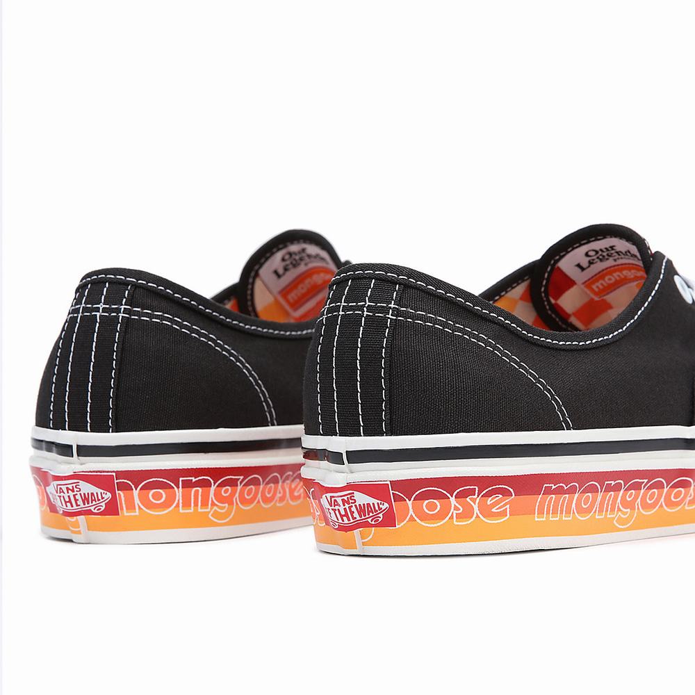 Men's Vans x Our Legends (Mongoose) Authentic 44 DX Sneakers Black / Orange | USA67983