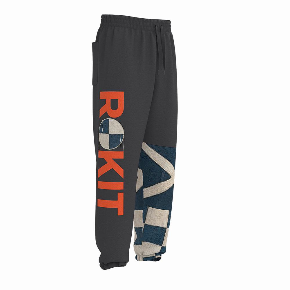 Men's Vans x Rokit Durham Sweatpants Black | USA09487