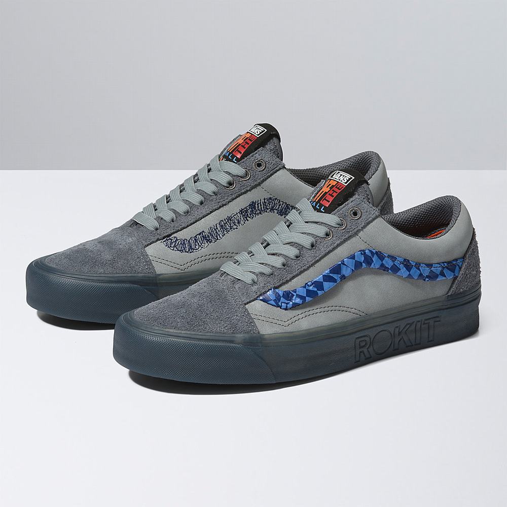 Men's Vans x Rokit Old Skool 36 DX Sneakers Grey | USA62813