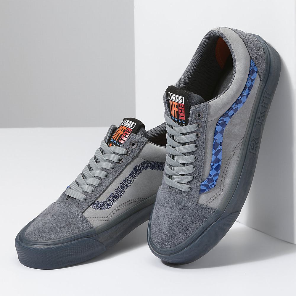 Men's Vans x Rokit Old Skool 36 DX Sneakers Grey | USA62813