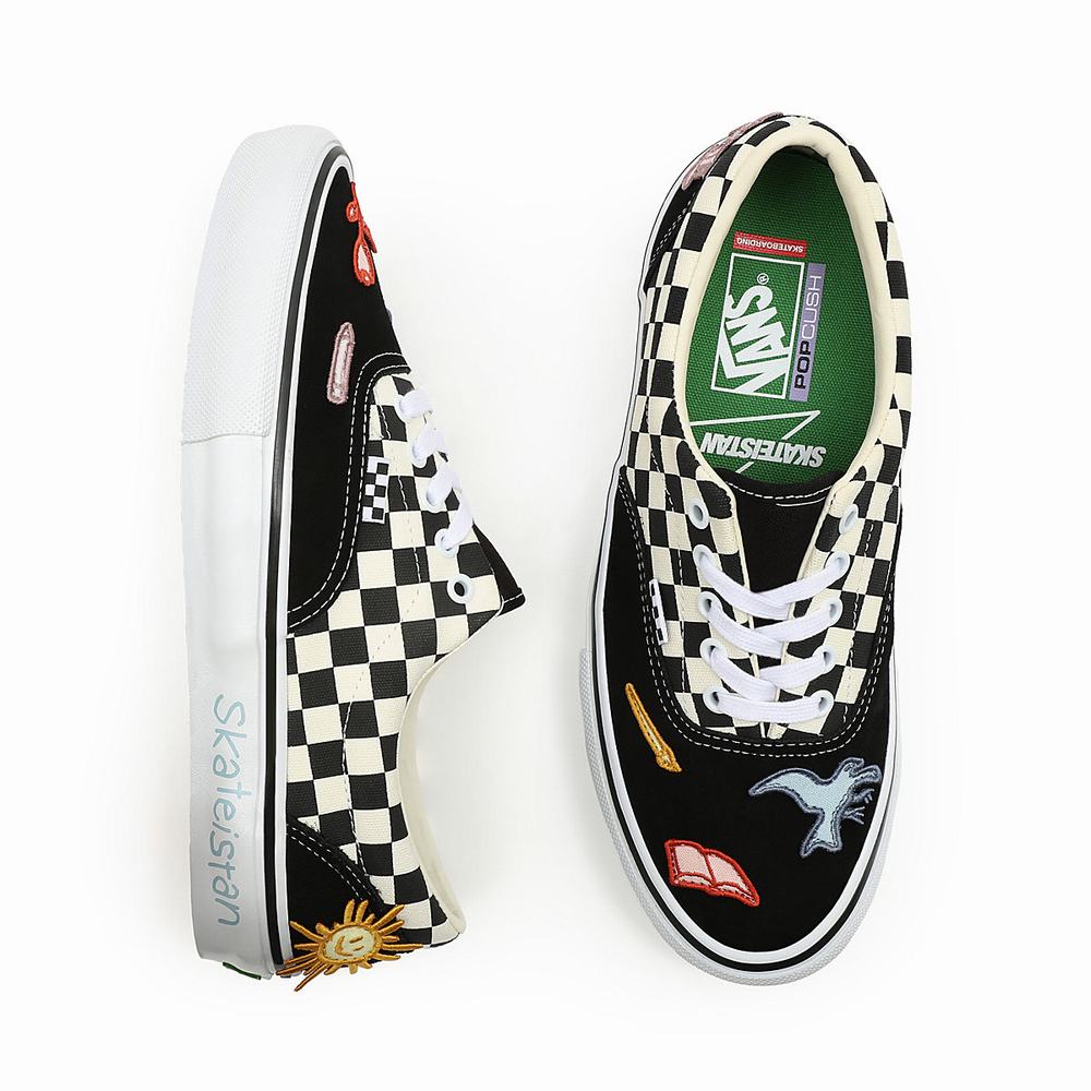 Men's Vans x Skateistan Skate Era Sneakers Black / White | USA90361