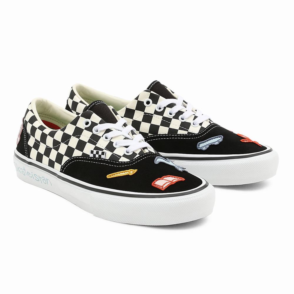 Men\'s Vans x Skateistan Skate Era Sneakers Black / White | USA90361