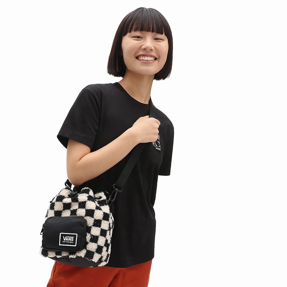 Women's Vans All Around Bucket Bags Black | USA03294