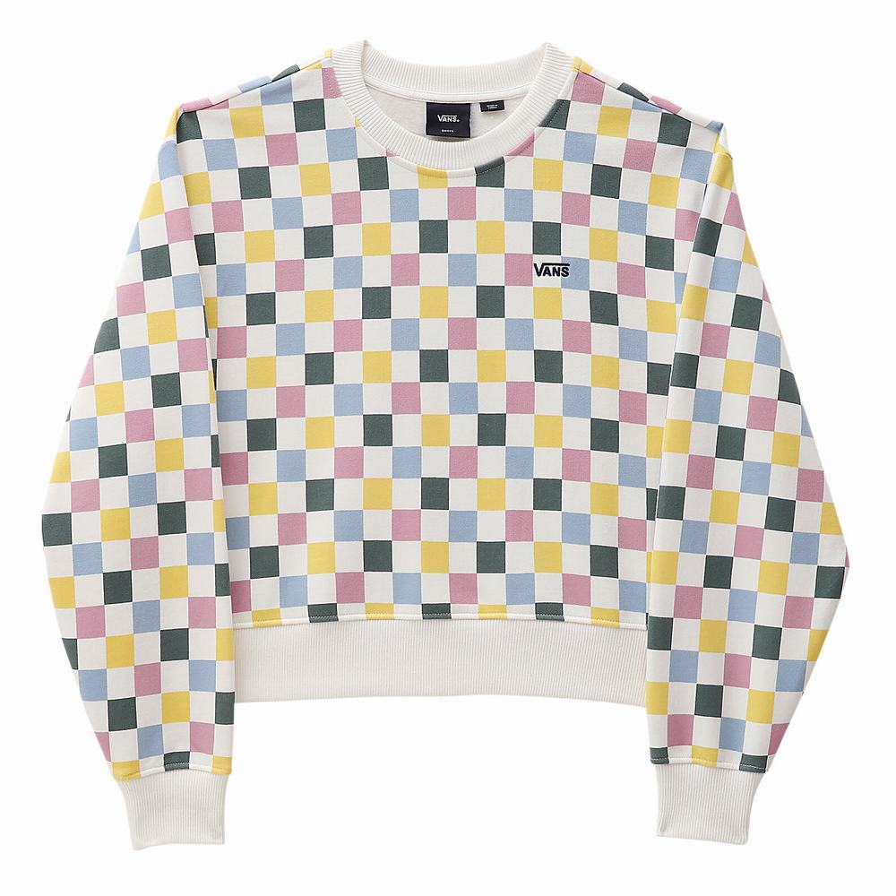 Women's Vans All Over Crew Sweatshirts Multicolor | USA28763