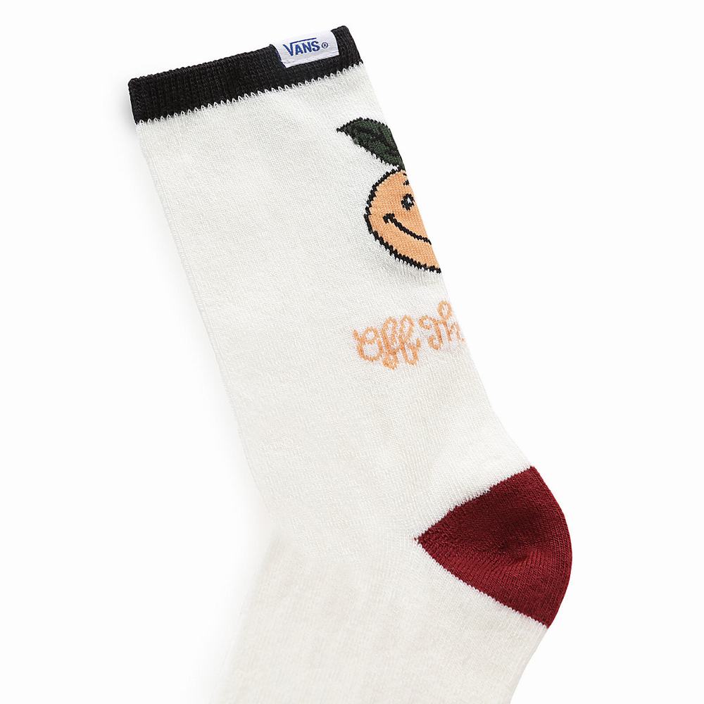 Women's Vans Anaheim Crew (1 pair) Socks White | USA16720