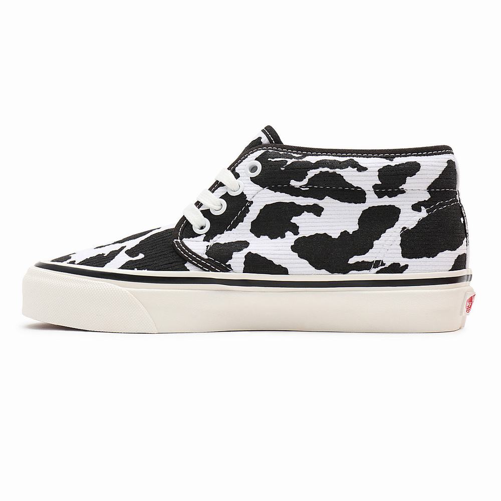 Women's Vans Anaheim Factory Chukka 49 DX Sneakers Black / White | USA68190