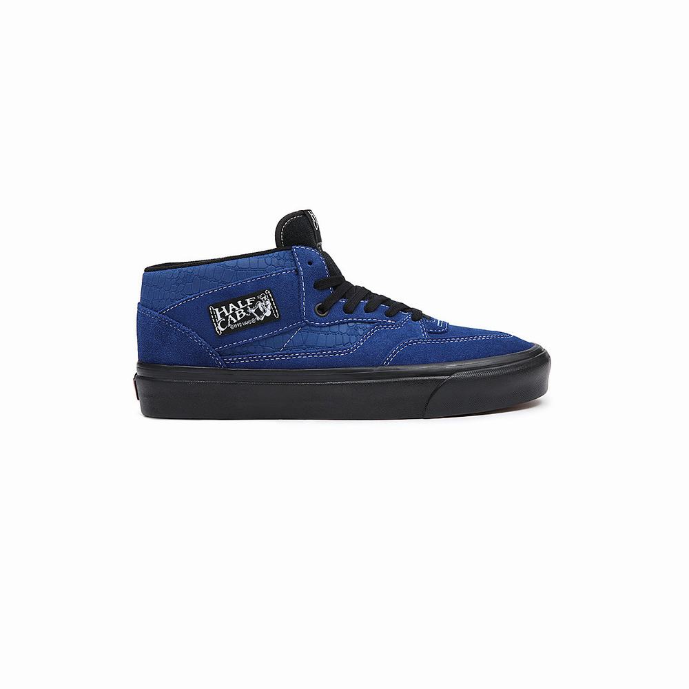 Women's Vans Anaheim Factory Half Cab 33 DX High Top Shoes Blue | USA52740