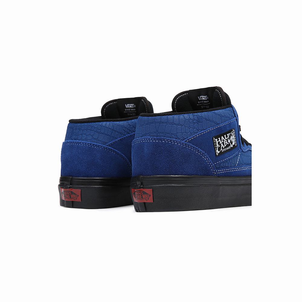 Women's Vans Anaheim Factory Half Cab 33 DX High Top Shoes Blue | USA52740